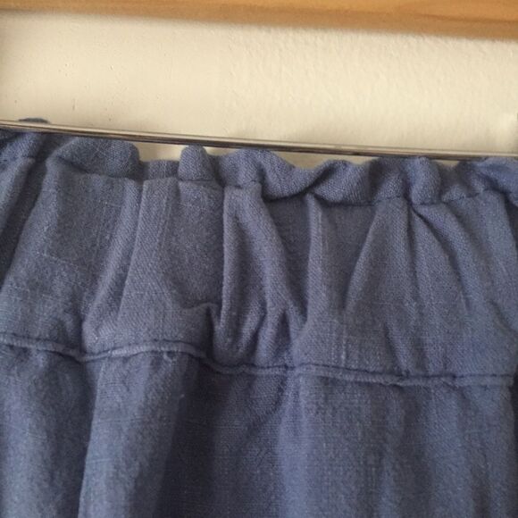 Ana Camila blue ankle pants, elastic waist, side pockets, size S - Picture 6 of 7